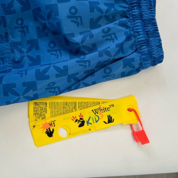 Virgil Abloh C/O Off White Blue Monogram Swim Trunks Toddler size 4 - Picture 8 of 10